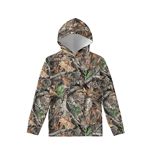 LedBack Boys Girls Hoodies Sweatshirt Fashion Pullover with Big Pocket for Kids 6-16 Years