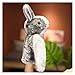 Marioneta 13 Estilos Animales Peluche Mano títere Juguete Lindo Oso Conejo Rana Gato Elefante muñeca rellena contando Jugando muñeca aprendiendo Divertido (Color : Gray Rabbit, Height : 28cm)