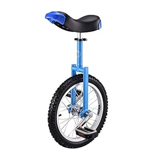 40,6 cm wieleenwieler met comfortabele zadelstoel, voor balanstraining, racefietsen, racefietsen, dragende 150 kg (kleur…