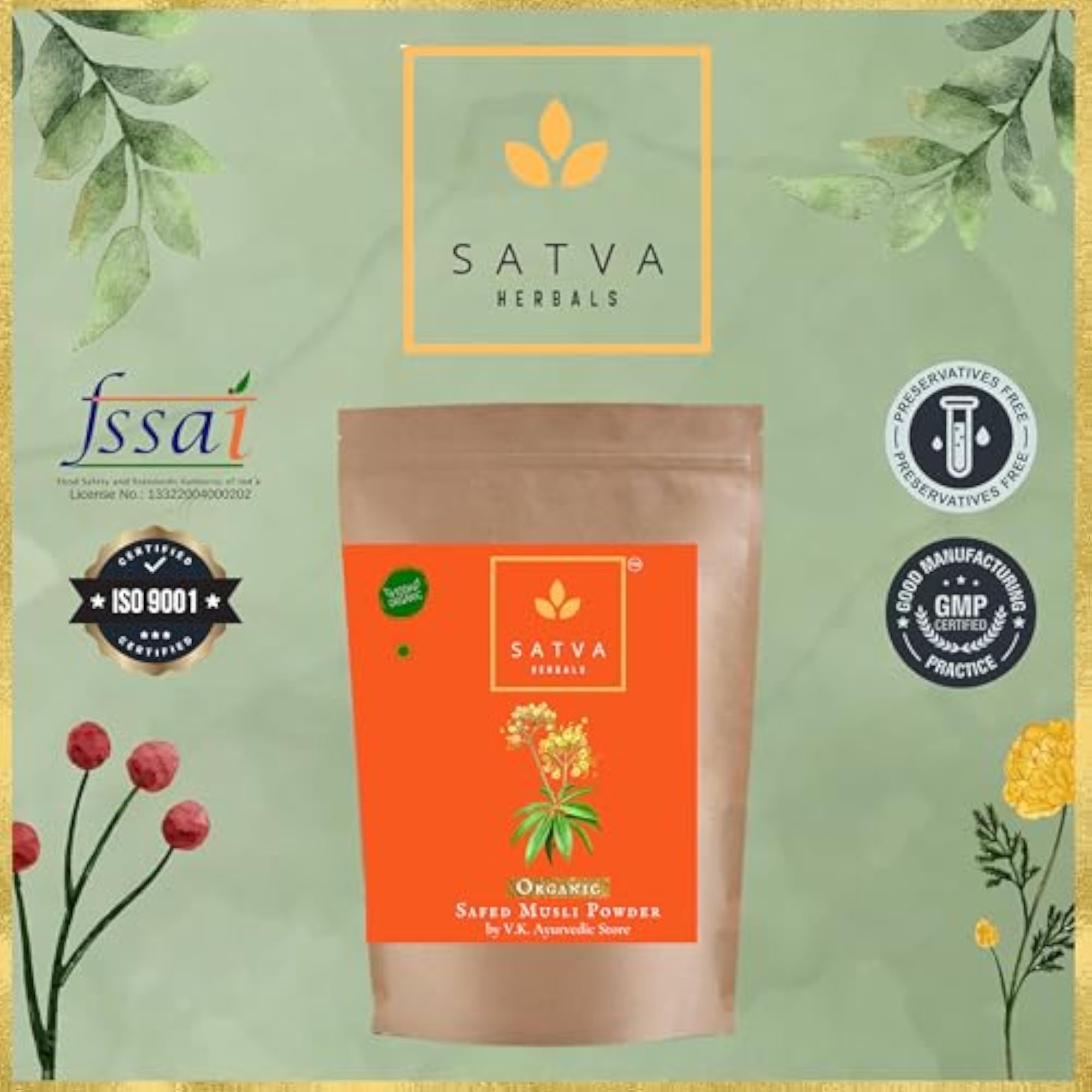 Organic Safed Musli Powder, 250 grams