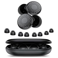 Tappi Orecchie Dormire, Antirumore Quiet Silicone Auricolari, 45dB Protezione dell'udito, Comfort Elasticità Riutilizzabile Earplugs, for Concerti/Aerei/Sleep/Viaggiare, 8 Inserti auricolari XS/S/M/L