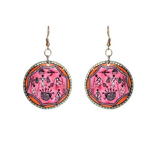 Image of Handcrafted Bohemian & Tribal Earrings for Women - Ethnic Brass, Floral & Festival-Inspired Statement Designs in Drop, Dangle, Hoop & Stud Styles