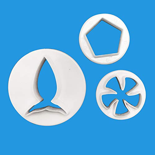 NC Turnip Pentagonal Flower Shaped Biscuit Mold - Turnip pentagonal Flower Shape Cutting Mold - Carrot pentagonal Flower Shape Cake Decorating Mold - 3pcs/Set