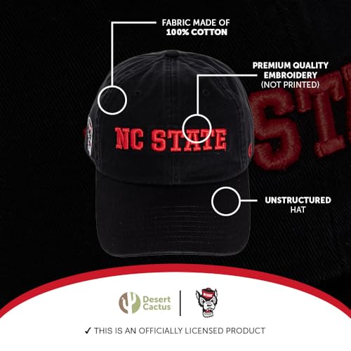 Gorra negra bordada ajustable con cierre de tela miniatura 4