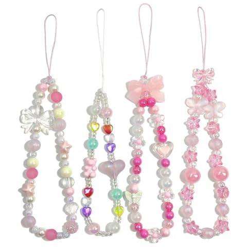 AGEN KGEN Cute Beaded Phone Charms Cover