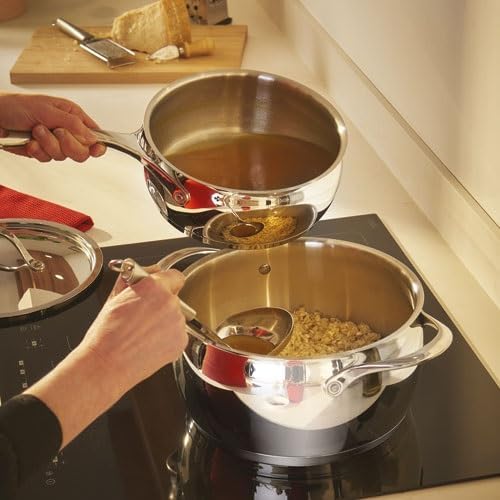 Lagostina Orchestra Deep Casserole Dish with Lid and Two Handles in Stainless Steel 18/10 Diameter 26 cm, Lagotherm Bottom 3 Layers, Mirror Effect Exterior and Interior Satin, for All Heat Sources