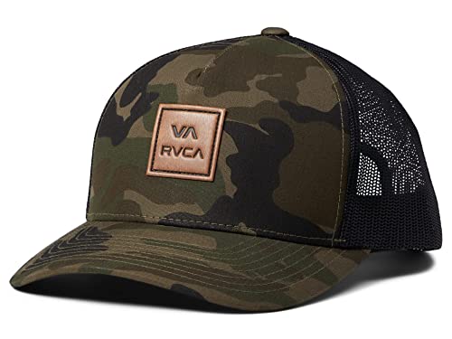 Image of RVCA Men's Trucker Hat, Adjustable Snapback Cap for Streetwear & Skating, Lightweight Breathable All-Day Comfort