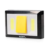 Linterna 150 lumens con base imantada y adhesiva; edmfunciona con 4 pilas x aaa. 11,2x 7,5 x 3 cm