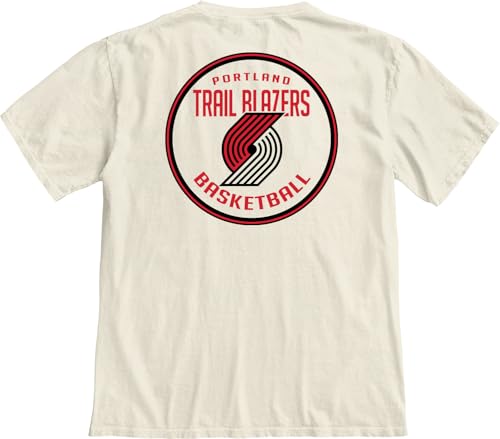 Image of Blue 84 NBA Unisex-Adult NBA Officially Licensed T-Shirt Ringspun Front /Back Ivory