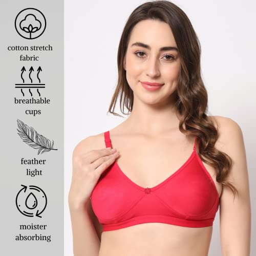 Image of Be-Wild Full Coverage Non Padded Backless Transparent Strap Bra for Women and Girls /Ladies /Black /Cotton /Casual /t-Shirts /Everyday /Regular /Bras