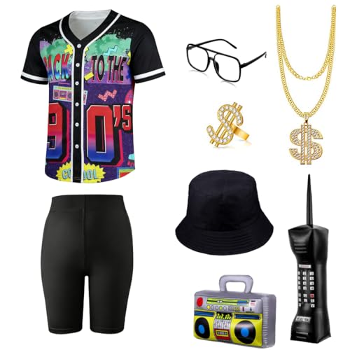 Disfraz Hip Hop 80s 90s para Niñas Set 8 Piezas miniatura 1