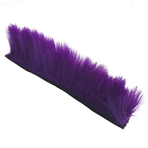 3T-Sister Helmet Mohawk Wig Motorcycle Adhesive Mohawk Hair Patches Skinhead Costumes Wig-Purple (Helmet Not Included) #TOP20