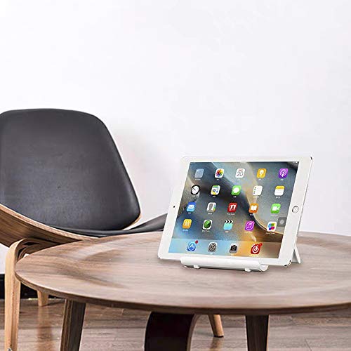 Mayten Foldable Desk Cell Phone Stand Adjustable Mobile Phone Dock,Compatible For Iphone 14Pro 14Plus 13 12Pro Max 11 Se Xs Xr 8 7 6,Switch,Ipad Mini,Samsung Galaxy S22 S10,Google Nexus,Kindle-White #TOP6