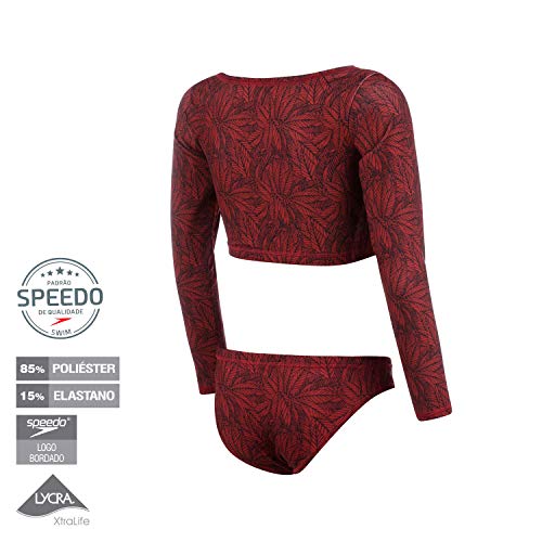 Speedo Sunkini Leaf Kids Meninas 14 Rosa