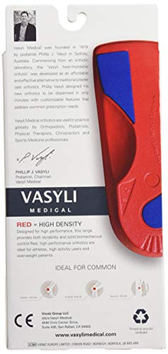 Plantillas ortopédicas Vasyli 3/4 personalizado rojo talla XL miniatura 3
