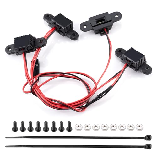 Luces de paso de rueda Axial SCX10 III Wrangler 1/10 RC