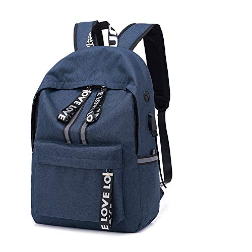 Mochila de Carga USB para Hombres y Mujeres  para Estudiantes universitarios  Informal