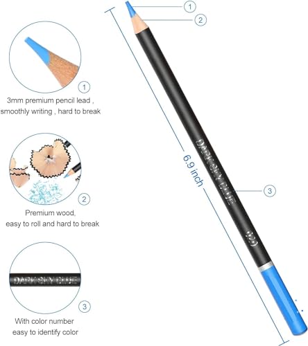 Image of Corslet 146 Pc Artist Drawing Pencils Color Pencil Set with A5 Sketch Book Art set Shading Sketch Colours Graphite Colour Sketching Pencils Children Adult