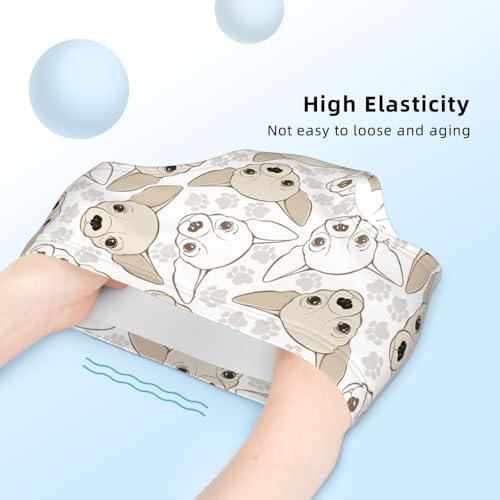 Chihuahua-Dog And Paw Print Girls' Underwear Soft Cotton Little Girls Panties Comfort Briefs4