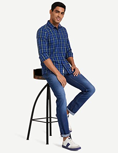 Image of Amazon Brand - Symbol Men Cotton Rich Stretchable Jeans | Casual Denim Relaxed Fit
