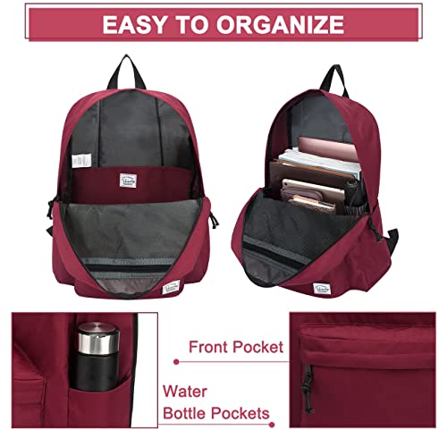 VASCHY Teenager School Backpack, Waterproof 20L for Institute/University, Laptop 15.6", Lightweight and Comfortable Unisex