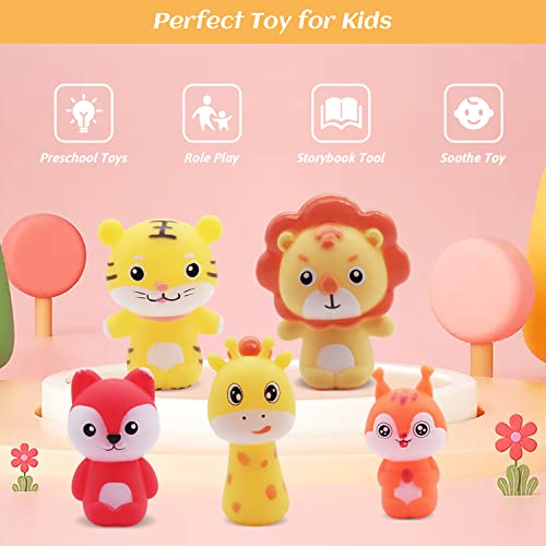 Marionnettes Ferme Enfant Marionnettes à Doigt XiXiRan - Lot De 5 Animaux De La Ferme En Gel De Silice - Jeu éducatif Enfants Jeu De Rôle Ferme