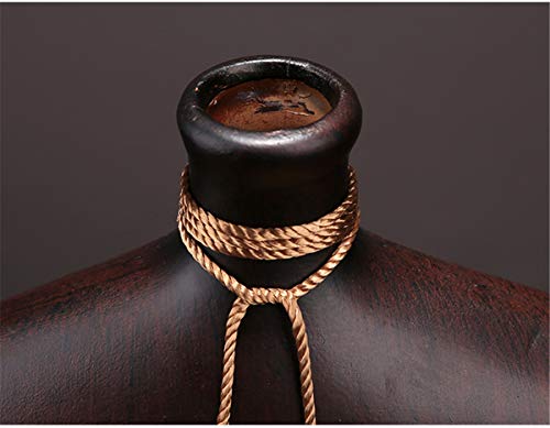 Keramische Vaas Woonkamer Entree Thuiskantoor Tv Teller Vaas Gedroogde Bloemen Simulatie Bloem Decoratieve Vaas 34.5x34x3cm, 27x26x5cm, 2 Stuks - Afbeelding 7