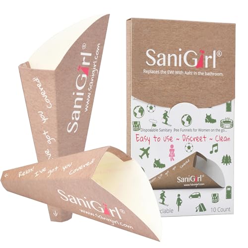 image for SaniGirl Disposable Pee Funnel for Women | Female Urinal Funnel | She 