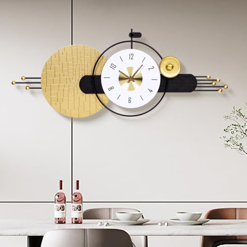 AXAORIRA Housewarming Gift Idea: 47x19 Inches Large Modern Silent Wall
