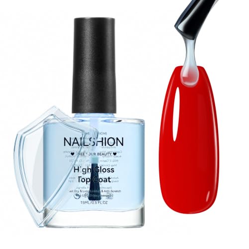 Top Coat Clear Nail Polish,Gel-Like Shine Quick Dry