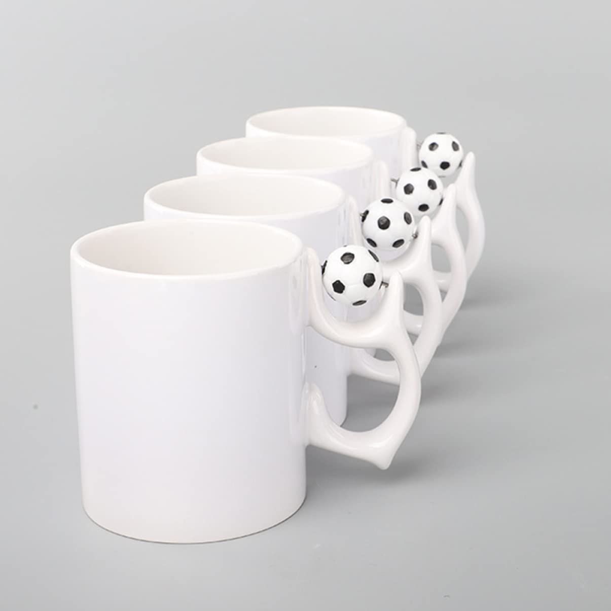 Garneck 2 Set Coppa Di Calcio Tazza Doppio Tazzine Caffe Tazze Caffe Bicchierini Da Caffe Bicchieri Caffe Tazzine Per Caffe Contenitore Per Bevande Boccale Di Latte Ceramica 2 Pezzi * 2