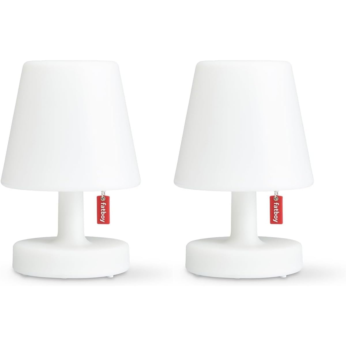 Fatboy Edison La Surprise DUO pack LED Tischlampe Mini - Dimmbare Nachttischlampe mit Ladefunktion - Kabellos - Akku für 6 bis 20 Stunden - 3000K Leselampe - Indoor Outdoor Tischleuchte - 15cm Höhe