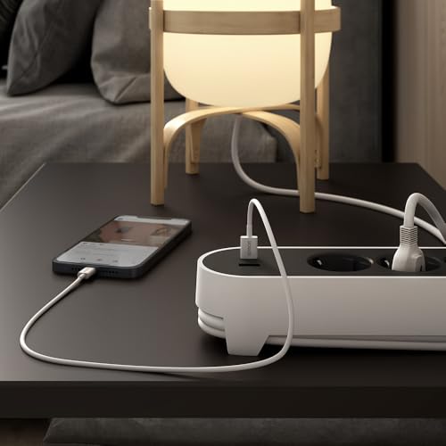 Regleta enchufe plano con interruptor y sistema ordenacables 6