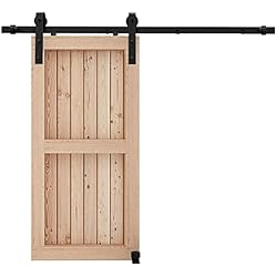 CCJH 5FT/1.5M Herraje para Puerta Corredera Kit de Accesorios para Puertas Correderas, Contiene Guía de suelo ajustable