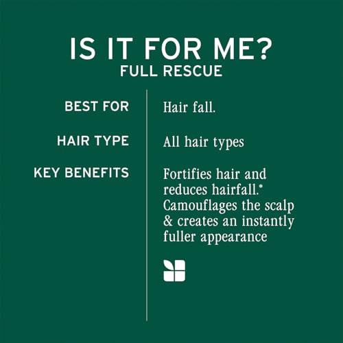 Image of Biolage Full Rescue Anti-Breakage Shampoo, 74% less breakage & Reduces Hairfall,With Rosemary Oil & Niacinamide, Vegan & Cruelty-Free I For Men and Women
