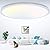 zemty 20 inch LED Flush Mount Ceiling Light, 50W 5000lm Large Light Fixture, 3 Color Temperature in One 3000k 4500k 6000K Round Modern Ceiling Lamp for Bedroom Kitchen Dining Room (White)