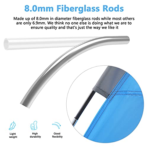 NXONE Beach Tent Sun Shelter with UPF 50+ UV Protection, Lightweight Easy Setup Portable Beach Canopy for Family, Large  - Additional View