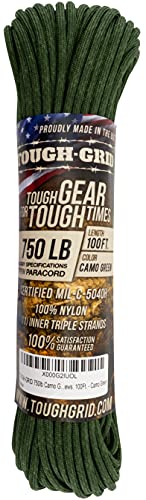 Image of TOUGH-GRID 750 Paracord, 100% Nylon, Made in USA, Type IV Mil-Spec Cord