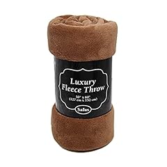 Brown Solid Fleece Throw 50'' X 60'' Brown