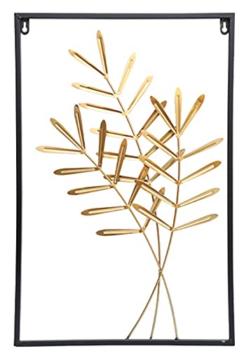 Metall-Wandkunst, inspirierende Wanddekoration, Malerei, Skulptur, zum Aufhängen im Innen- und Außenbereich, für Zuhause, Schlafzimmer, Wohnzimmer, Büro, Garten (Weizenohren) Cover