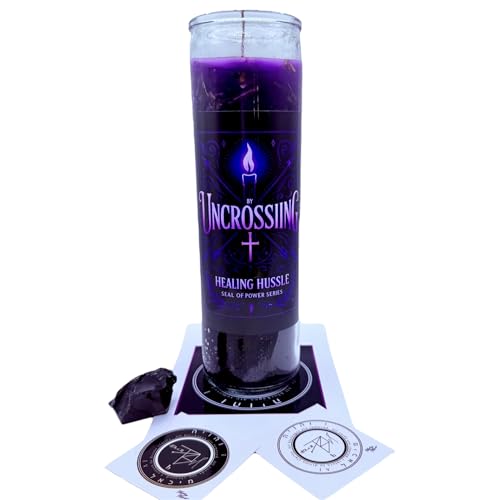 Obsidian & Amethyst Energy Cleansing Candle