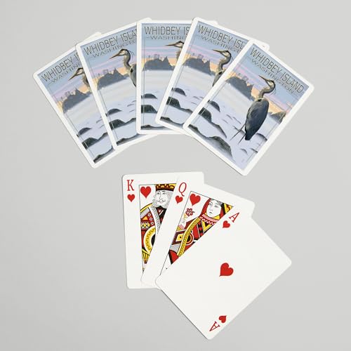 Baraja de 52 cartas Poker Whidbey Island Blue Heron miniatura 7