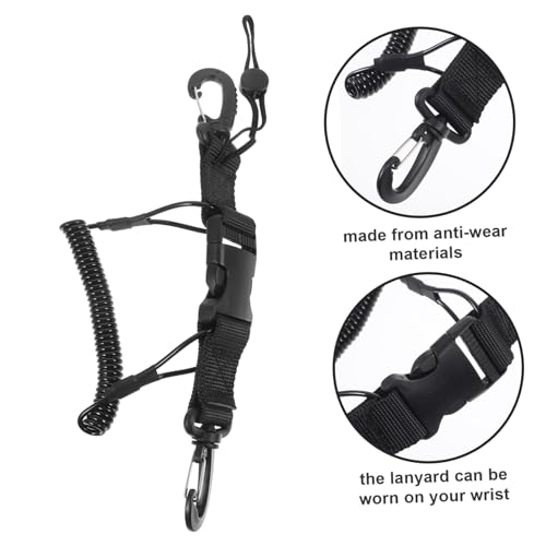 Correa de mano para cámara de buceo con cuerda elástica de pulsera anticaídas 4