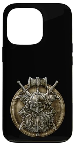 Viking Shield �� �u���E�� �j�� �j�̎q �X�}�z�P�[�X iPhone 13 Pro �p