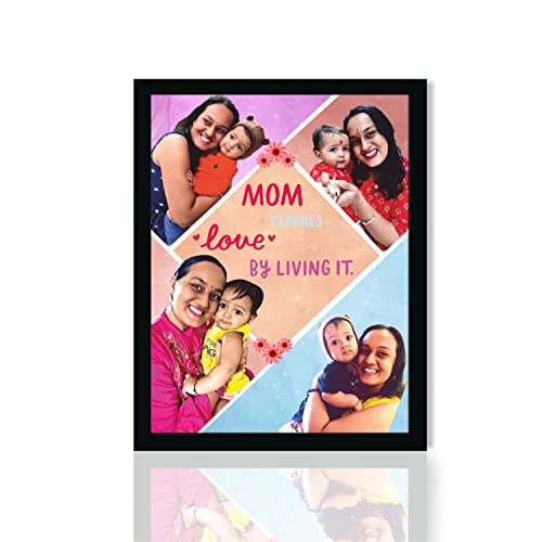 Image of ZOCI VOCI Personalized Gift for Mom - Custom Photo Cartoon Standee | Emotional Hug Gift | Unique Mother's Day & Birthday Gift from Son /Daughter (First Love Mom)