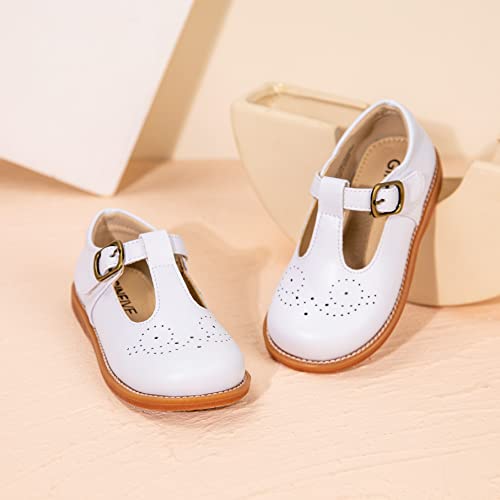 Image of GINFIVE Toddler Girls Mary Jane School Oxford Dress Flat Shoes for Wedding