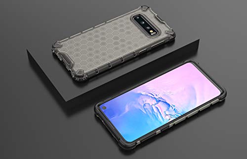 Image of Glasgow Back Case Cover for Samsung Galaxy S10 Shockproof Military Grade Back Case Back Cover - Black