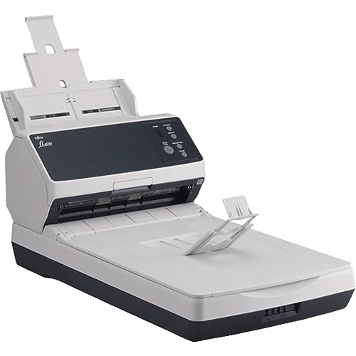 Ricoh Fi-8250 - Scanner Per Gruppo Di Lavoro Con Led Ethernet Gigabit Usb3.2 A Superficie Piana/Adf Duplex A4 Da 50 Ppm/100 Ipm