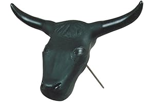 Black Steer Head Dummy Roping Dummy: Practice Like a Pro