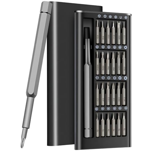 Image of Electric Screwdriver Bit Extender Box 24 in 1 Screwdriver Tool Kit Set with a Magnetic Bit Holder Perfect for Household&auto Repair